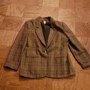 Sag Harbor Hounds Tooth Jacket Tan Black Classic